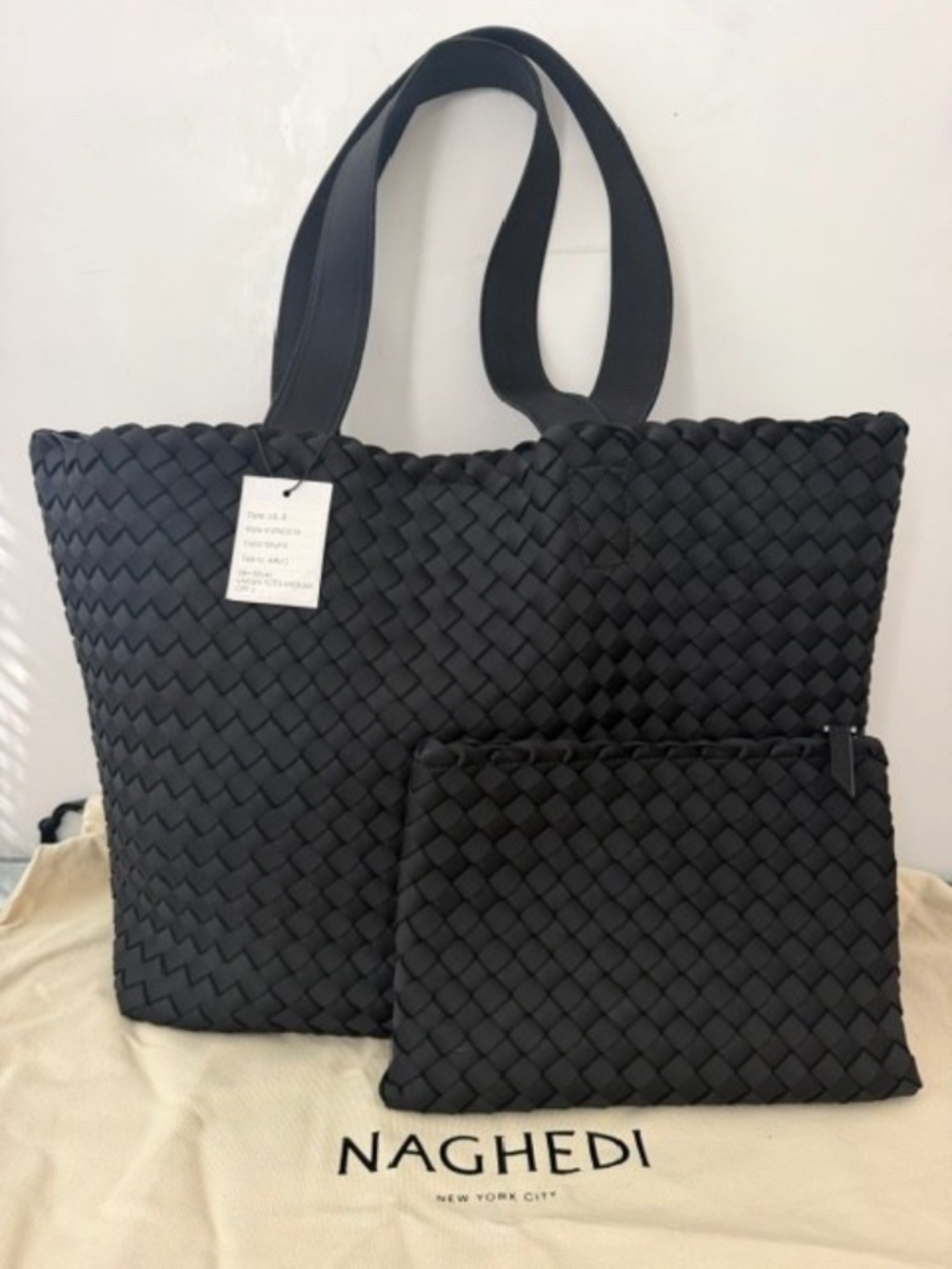 NEW NAGHEDI Onyx Unisex Medium Tote & Clutch